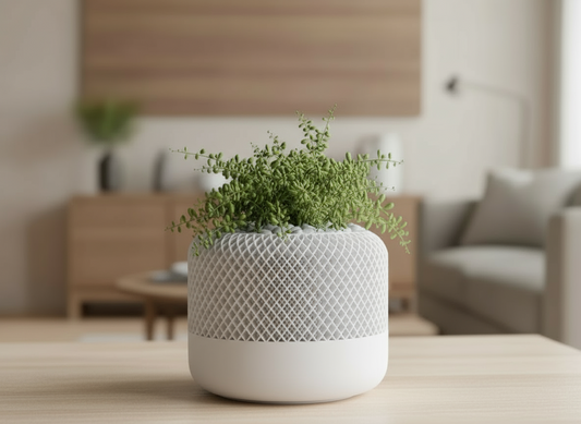 Modern Apple Home Pod Style Plant Pot Vase