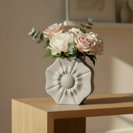 Flower Vase. Flower sculpture. Floral Decor