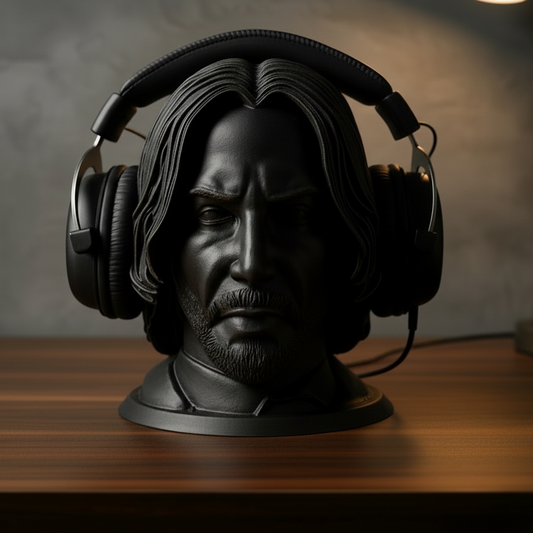 Headphone Stand - John Wick bust