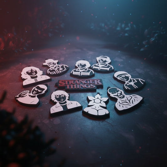Stranger Things Characters Keychain Set (10 pieces)