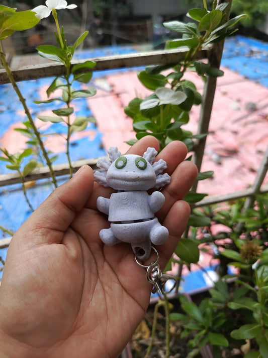 Axolotl keychain