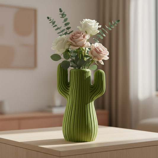 Desert Cactus Charm Vase (Only vase)
