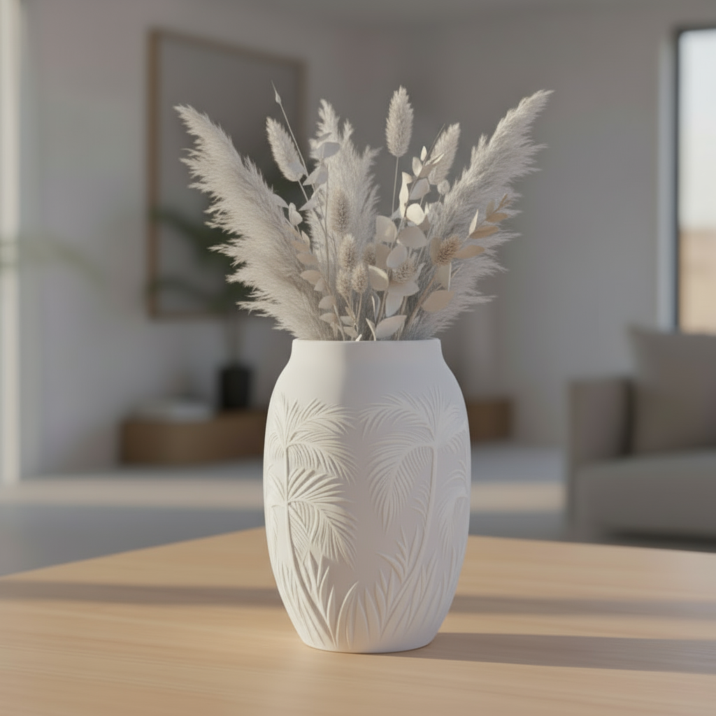 Sand Palm Serenity Vase (Only vase)