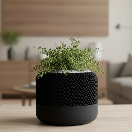 Modern Apple Home Pod Style Plant Pot Vase