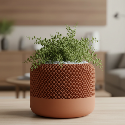 Modern Apple Home Pod Style Plant Pot Vase (Only pot)