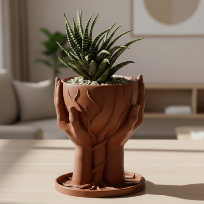 Hands Flower Pot (Only pot)