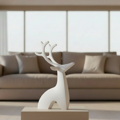 Christmas Deer Sculpture