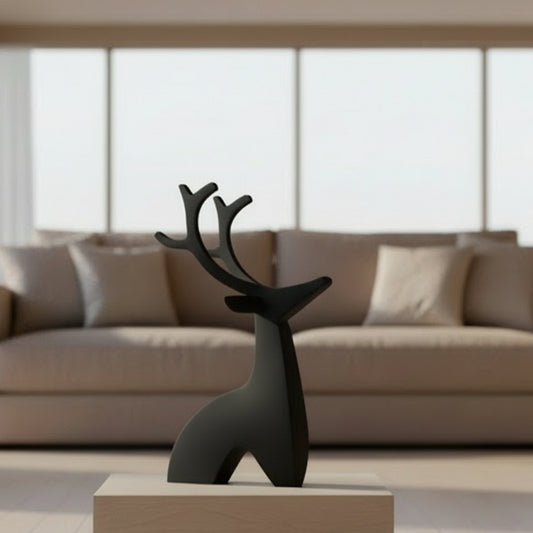 Christmas Deer Sculpture