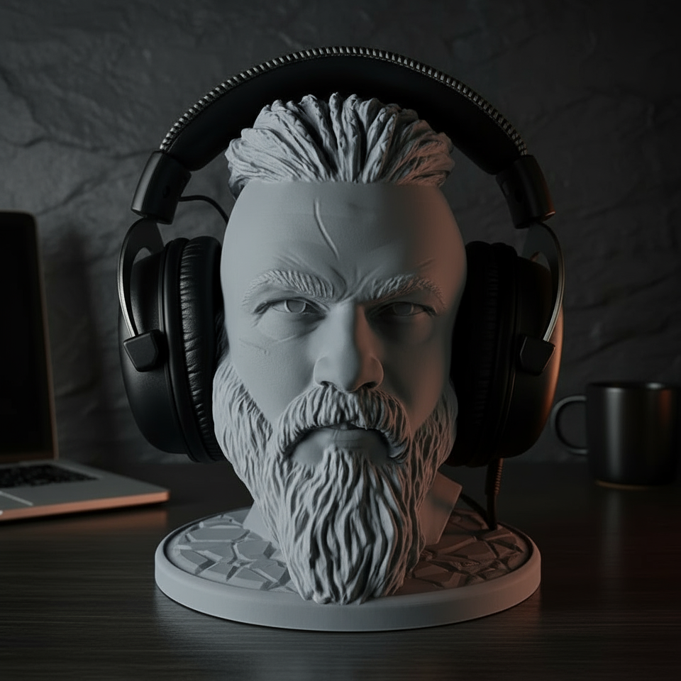 Headphone Stand - Ragnar Lothbrok Bust - Vikings