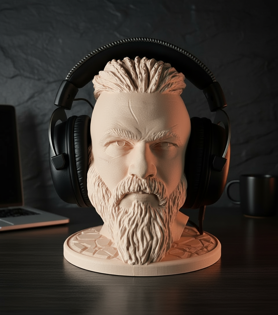 Headphone Stand - Ragnar Lothbrok Bust - Vikings