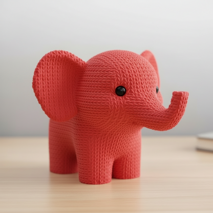 Cute Knitted Elephant