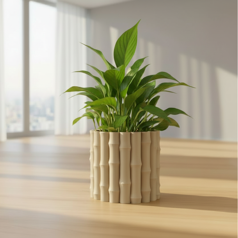 Bamboo Shaped Planter (Only pot)