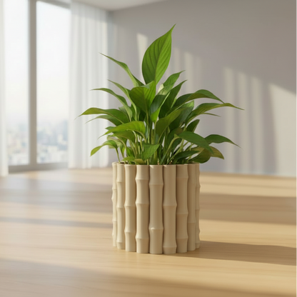 Bamboo Shaped Planter (Only pot)