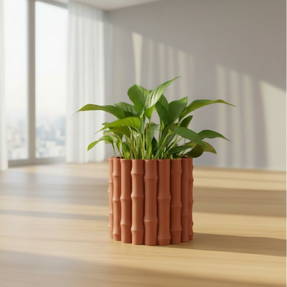 Bamboo Shaped Planter (Only pot)