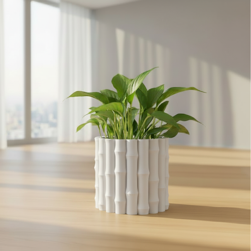 Bamboo Shaped Planter (Only pot)