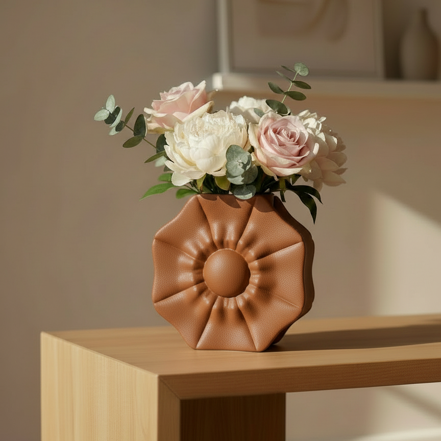 Flower Vase. Flower sculpture. Floral Decor