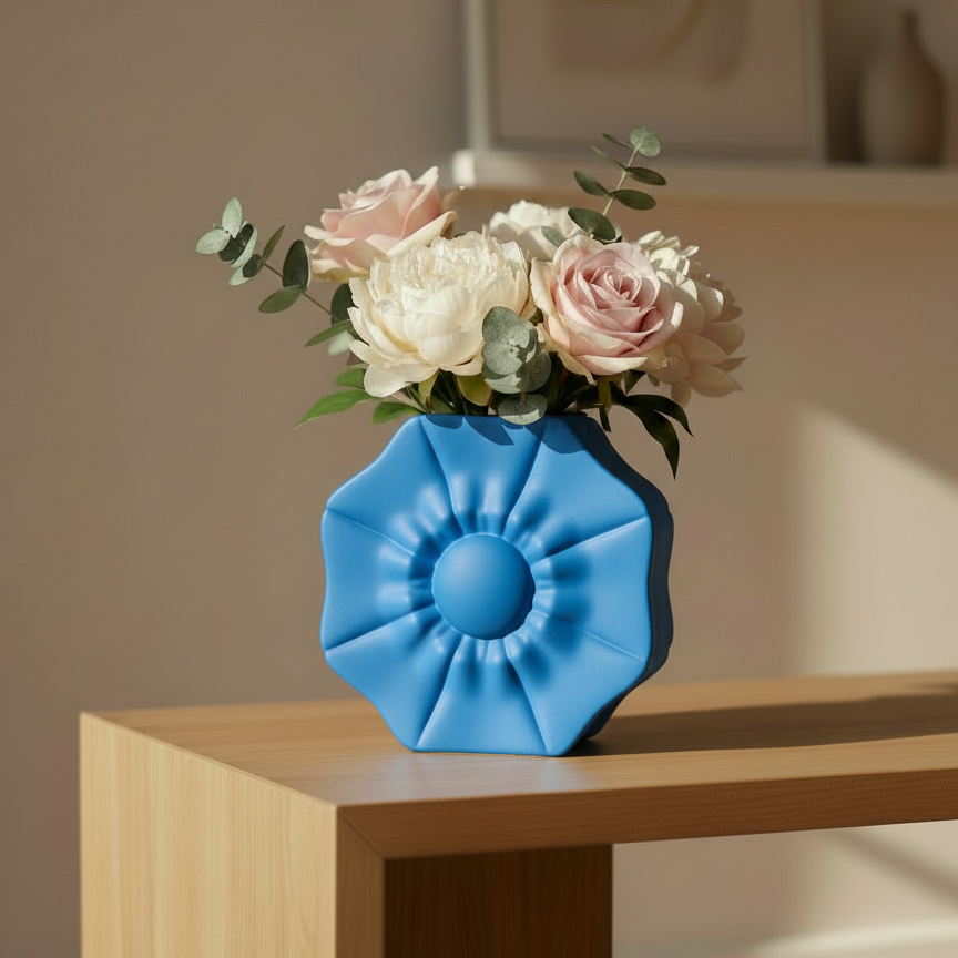 Flower Vase. Flower sculpture. Floral Decor