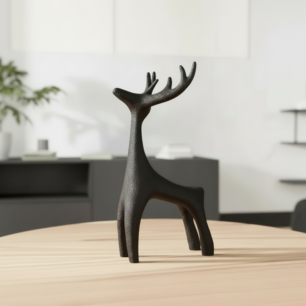 Minimalist Deer Sculpture