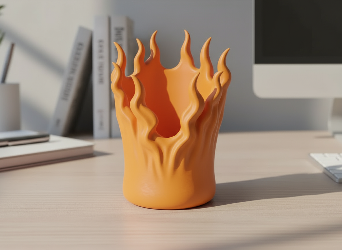 Fire Pen Holder
