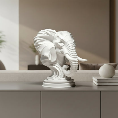 Elephant Head Sculpture