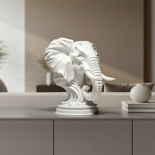 Elephant Head Sculpture