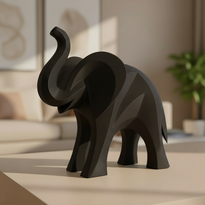 Abstract Elephant Sculpture