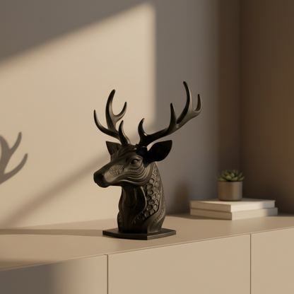 Deer Head Sculpture