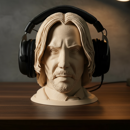 Headphone Stand - John Wick bust
