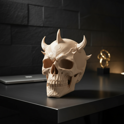 The Horned Skull - Headphone Stand