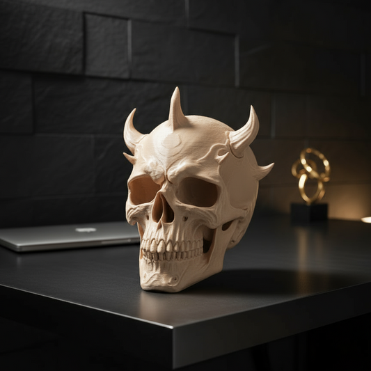 The Horned Skull - Headphone Stand