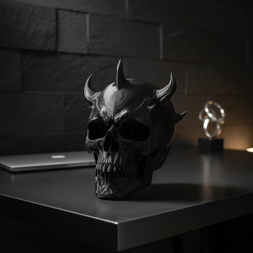 The Horned Skull - Headphone Stand