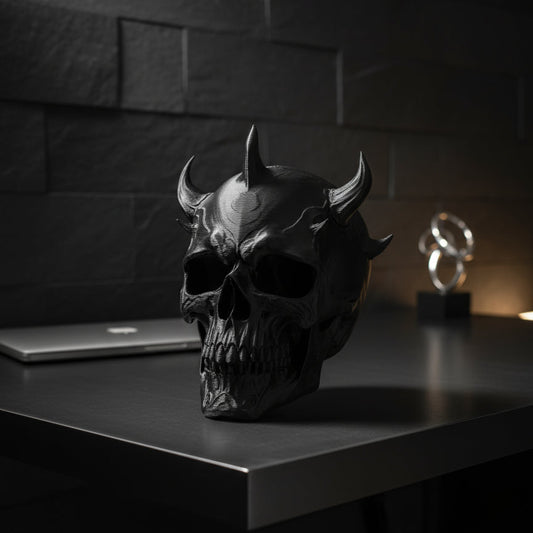 The Horned Skull - Headphone Stand