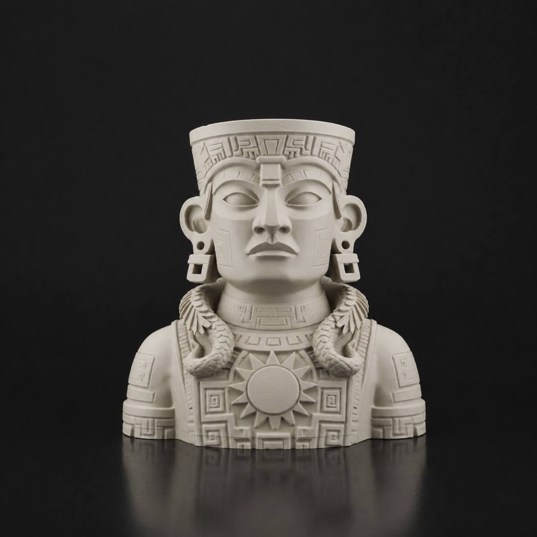 Aztec Planter Bone White