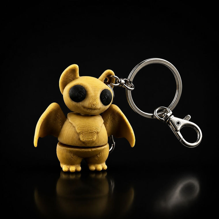 Baby bat keychain keychain