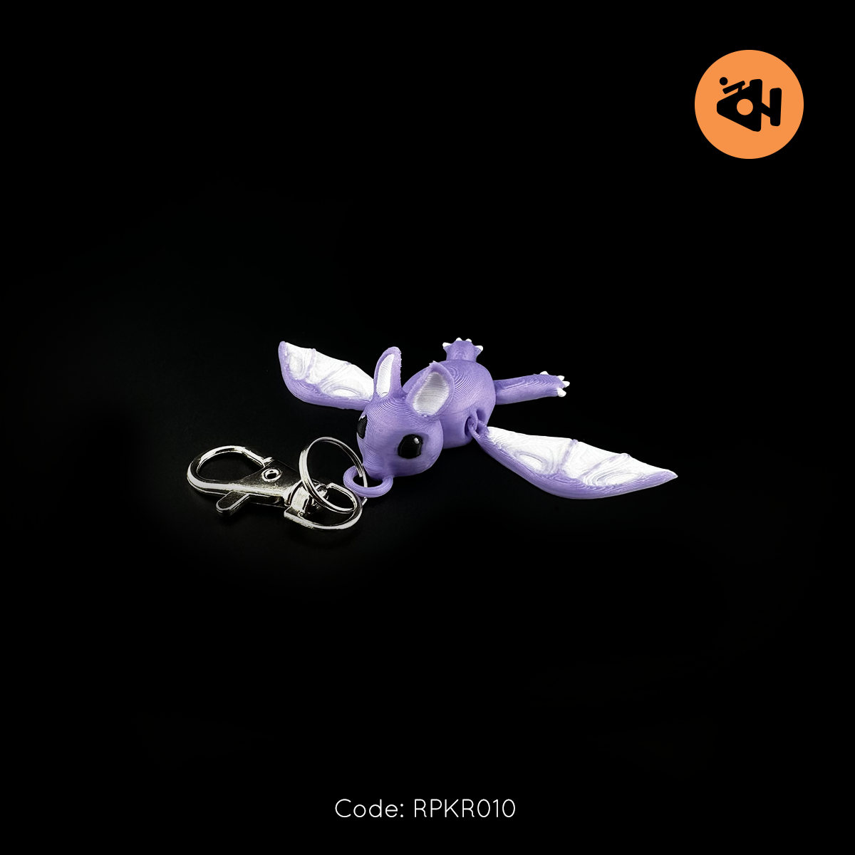 Bat, Purple keychain