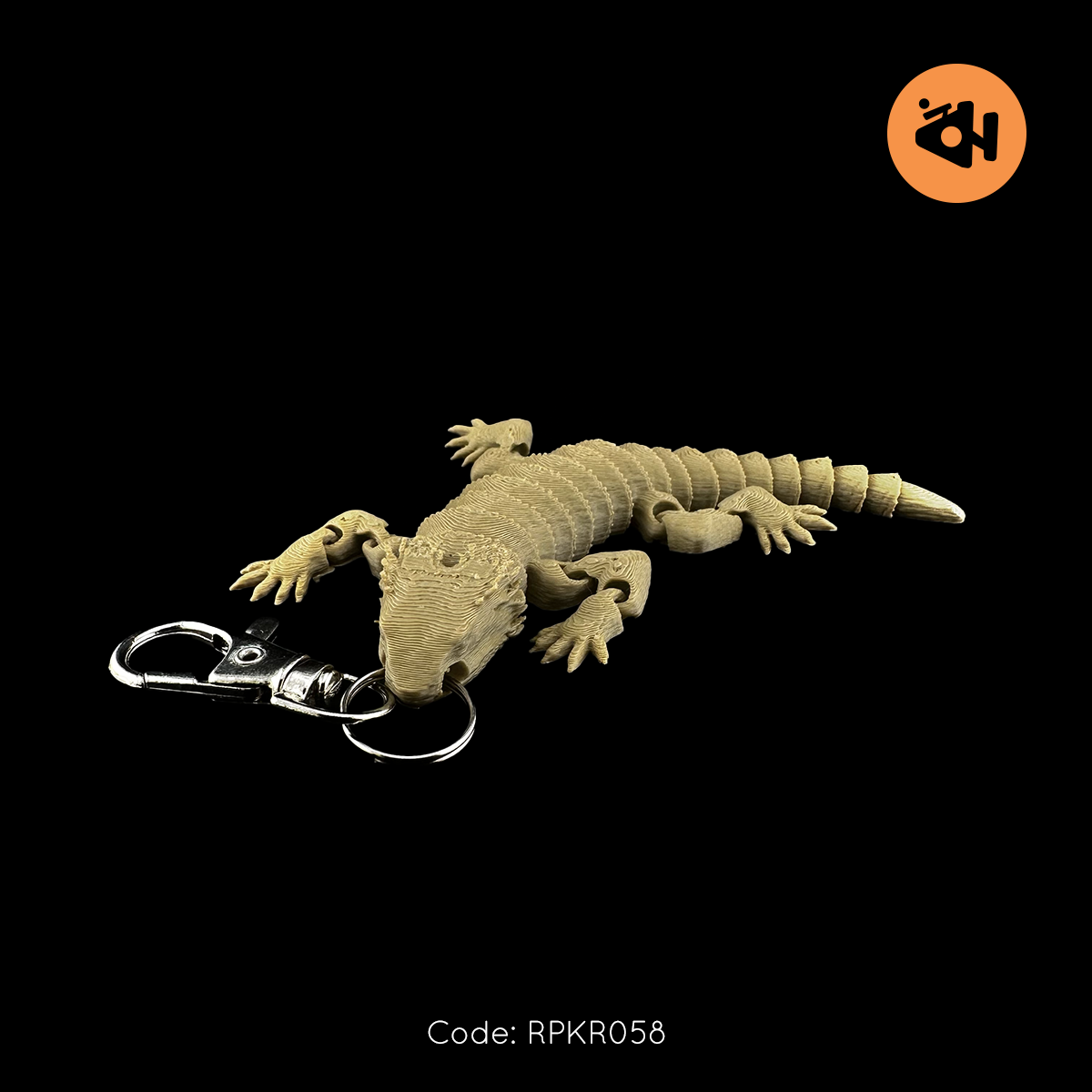 Bearded dragon keychain