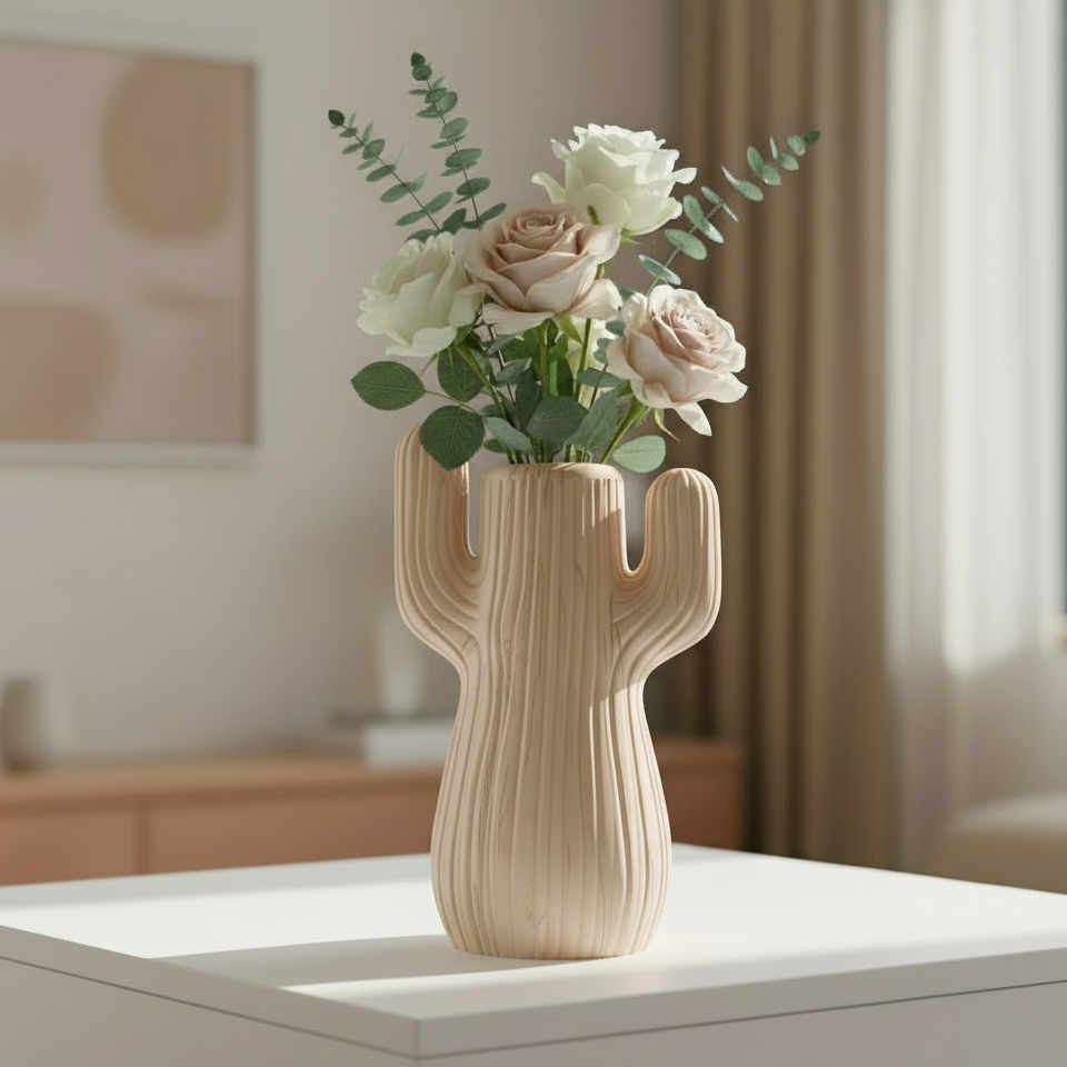 Cactus Vase – A Playful Desert-Inspired Design
