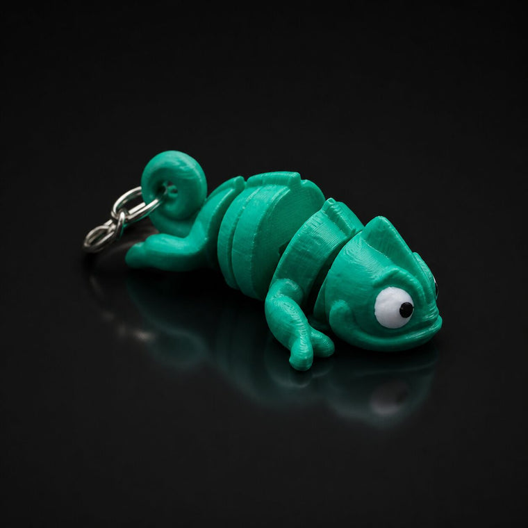 Chameleon keychain keychain