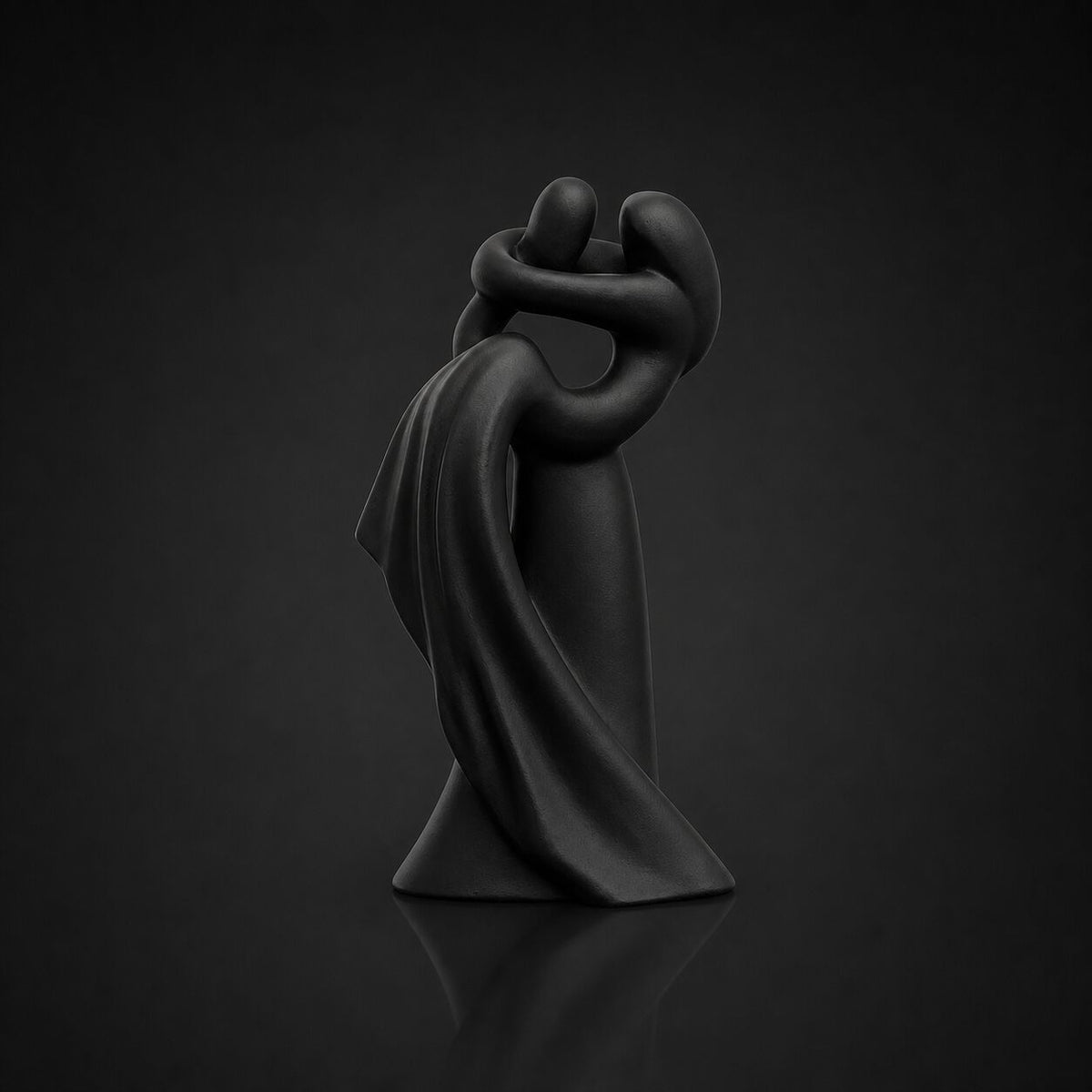 Couple Sculpture in Black