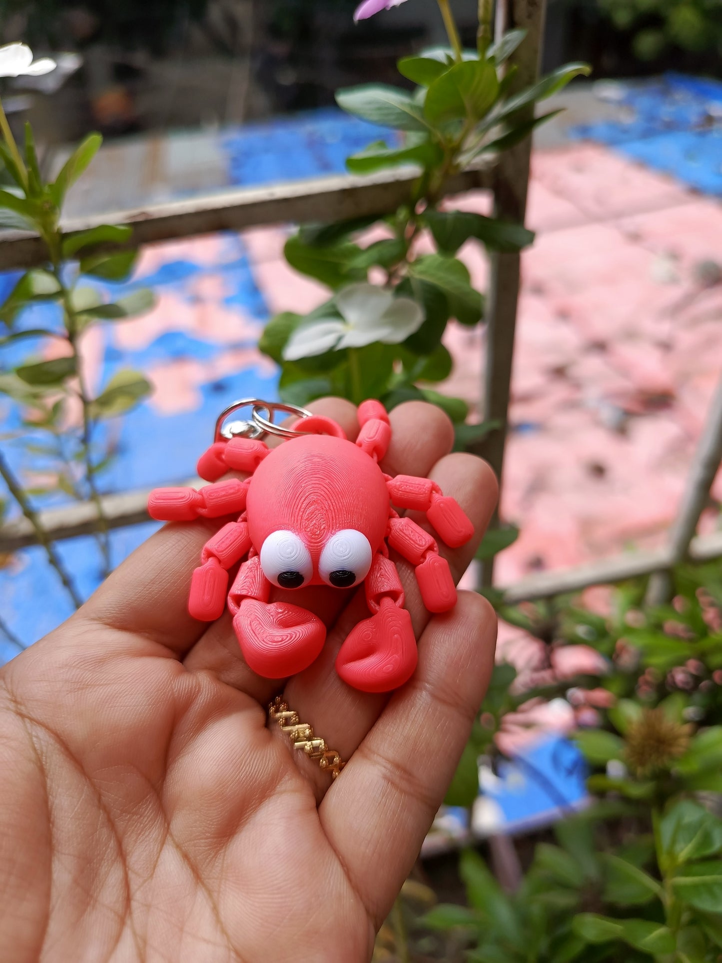 Crab keychain