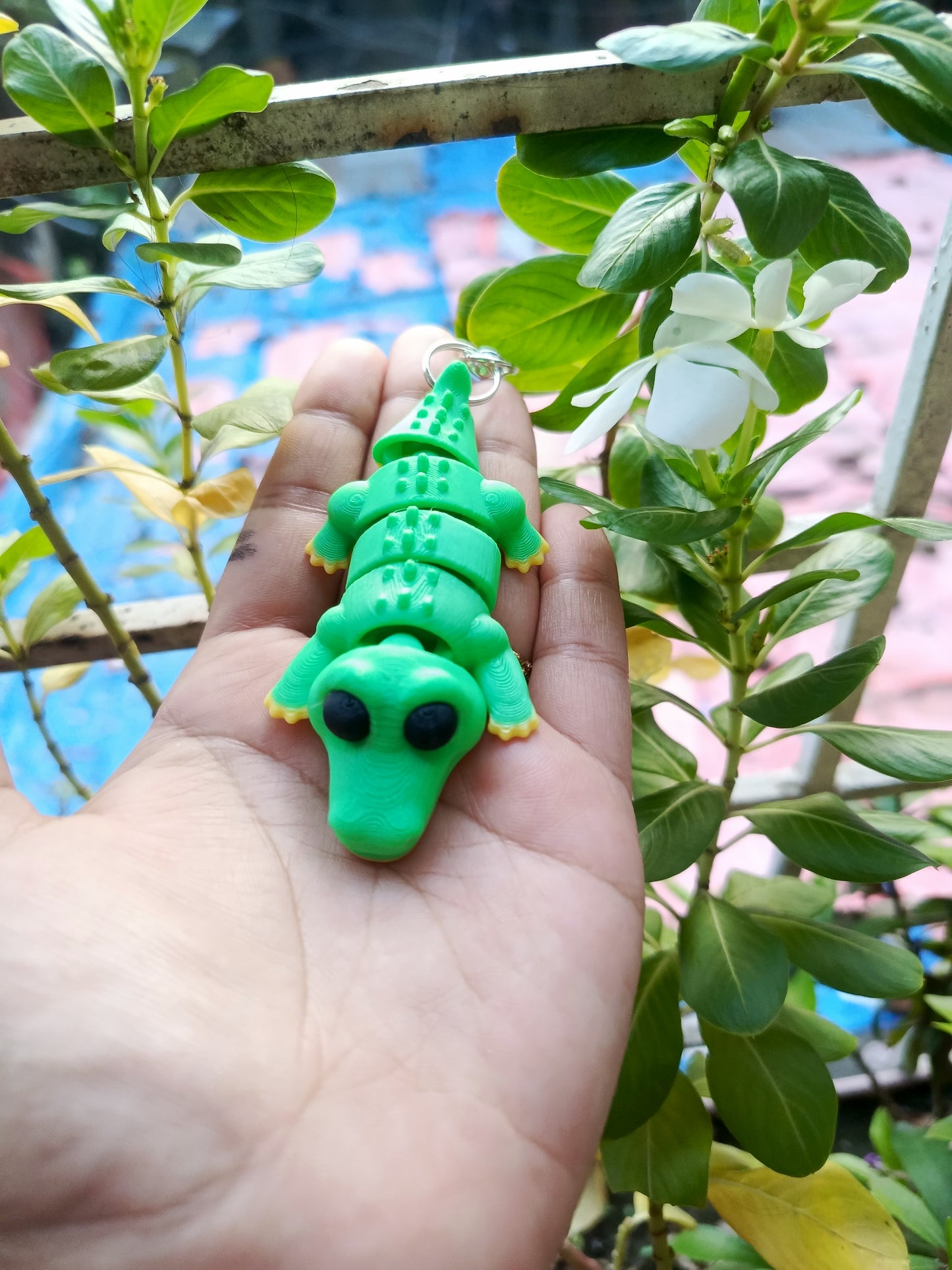Crocodile keychain