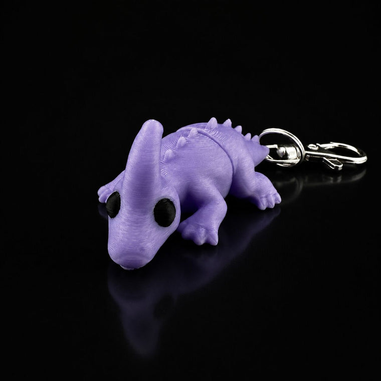 Dinosaur, purple keychain keychain