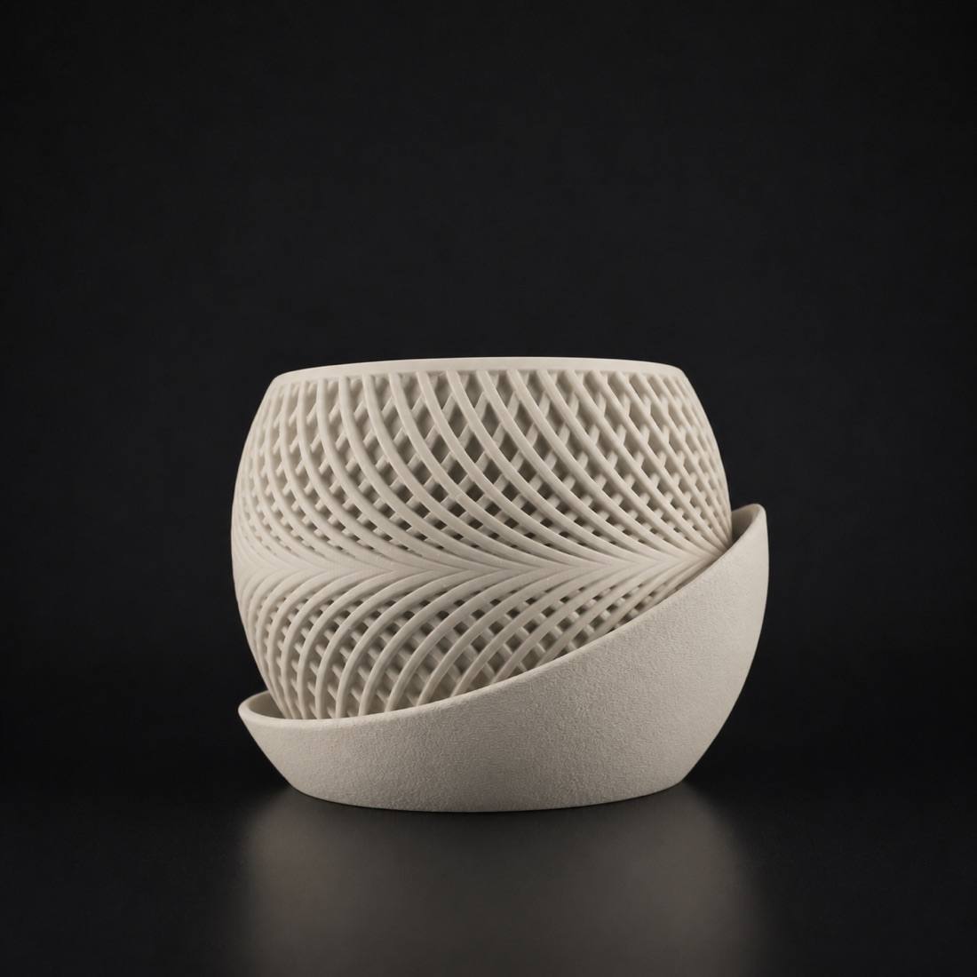 Drift Planter Bone white