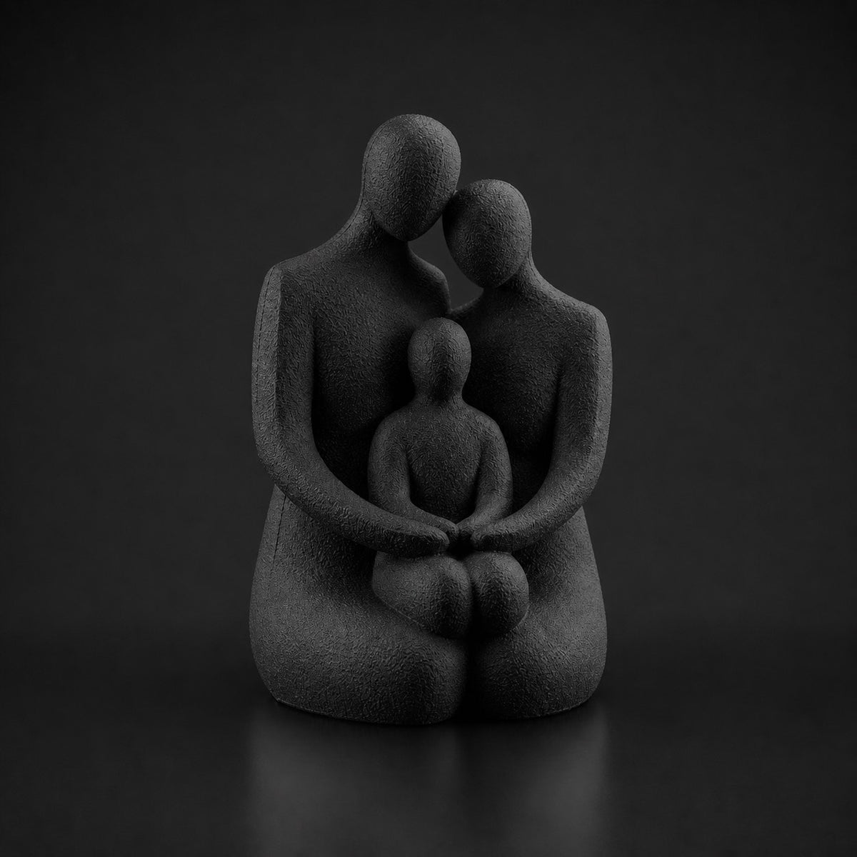 Family Sculpture in Black