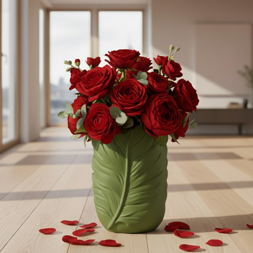 Feather Bloom Vase – Where Nature Meets Elegance