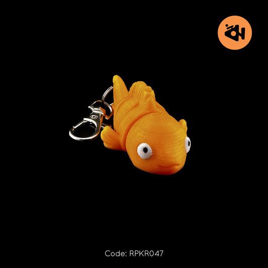 Orange fish keychain