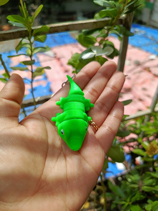 Gecko keychain