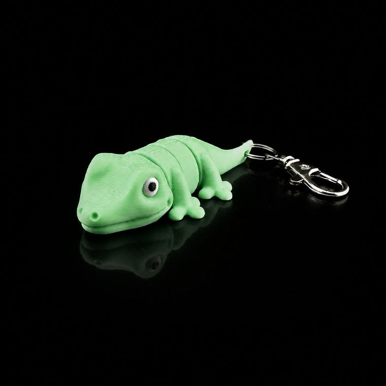 Gecko keychain keychain