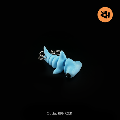 Blue hammerhead keychain