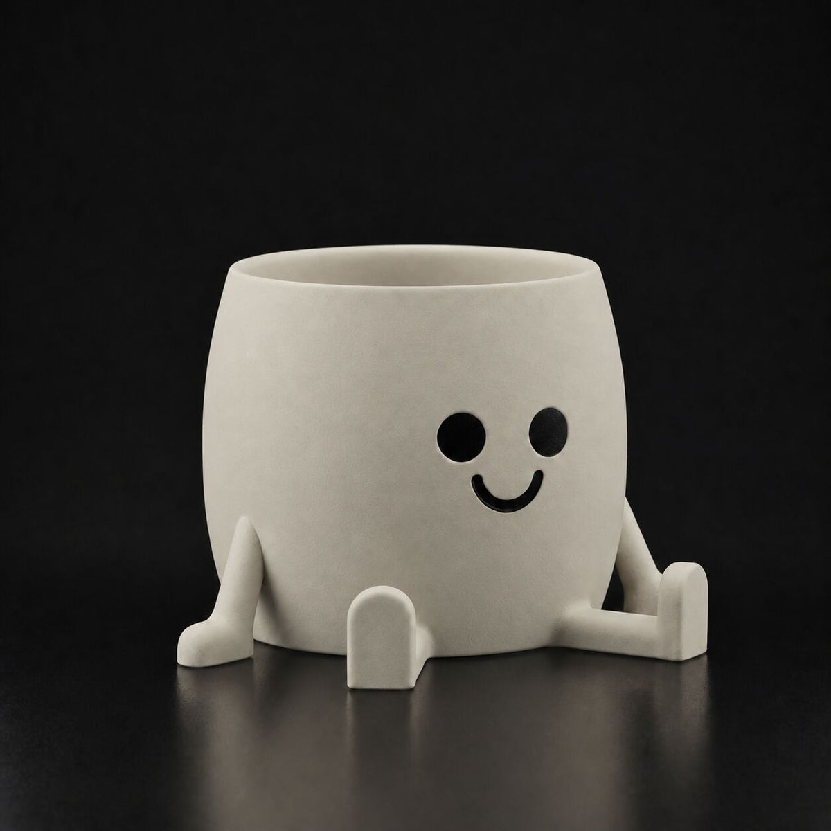 Happy Planter Bone White
